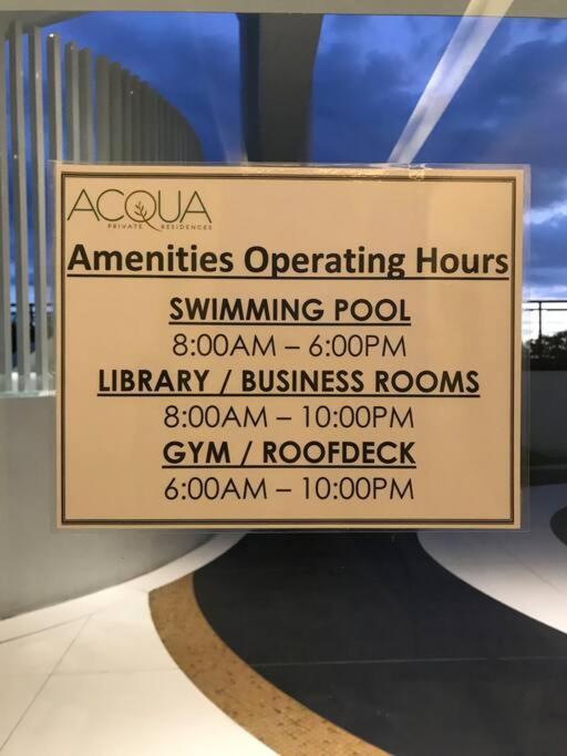 Acqua Private Residence Livingstone Tower Condo Unit With Free Wifi Manila Esterno foto